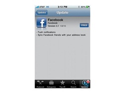 Now push notifications via Facebook 3.1 version for the iPhone users