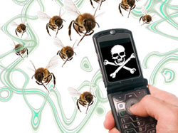 Scientists claim that mobile phones are behind the disappearance of honey bee 