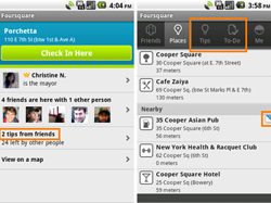 Enjoy foursquare 2.0 with tips & to-dos 