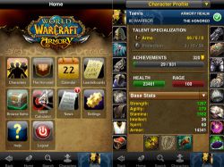 World of Warcraft iPhone app